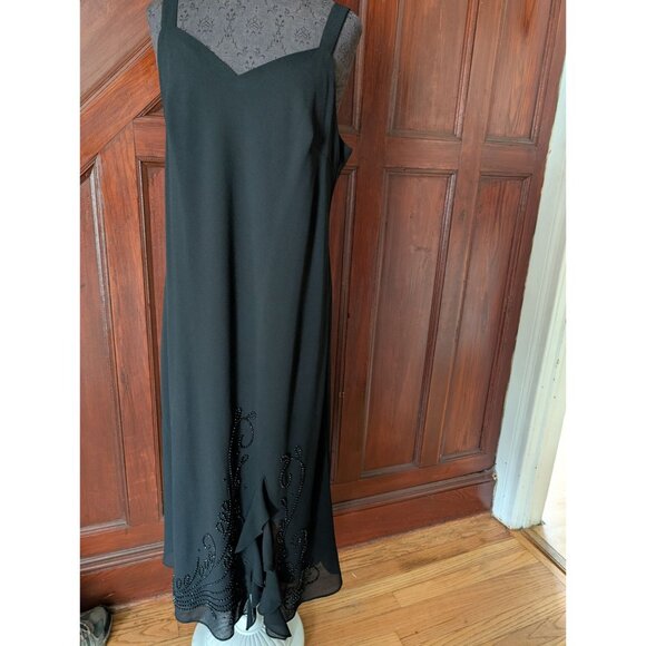 R&M Richards Black Beaded Formal Dress Jacket 14P  Womens Elegant Evening Wear - Picture 2 of 7